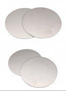 Brushed aluminum disc